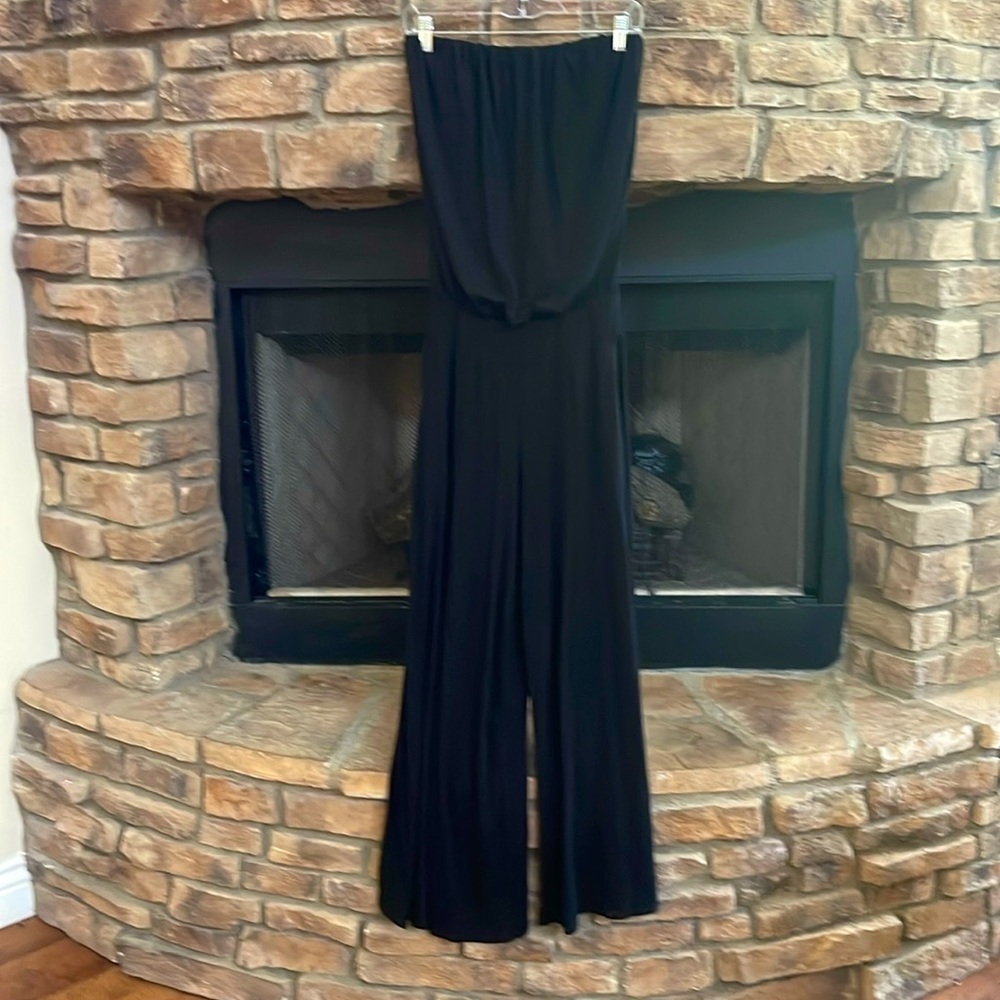 NWOT S-Twelve black strapless jumpsuit. Medium